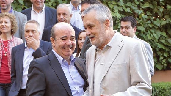José Antonio Griñán y Gaspar Zarrias, en una imagen de 2013