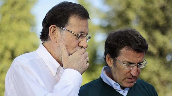 Rajoy y Núñez Feijóo 