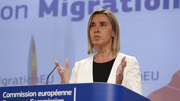 La representante europea para la Política Exterior, Federica Mogherini. 