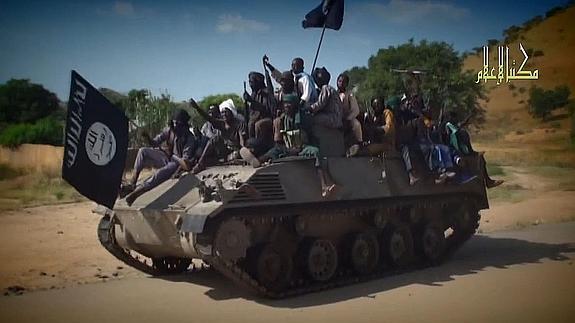 Terroristas de Boko Haram.