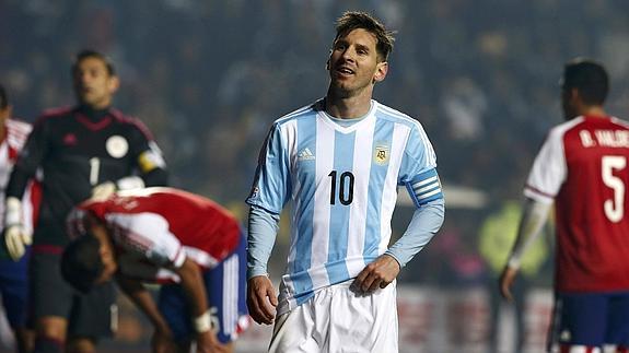 Messi, durante un partido de la Copa América. 