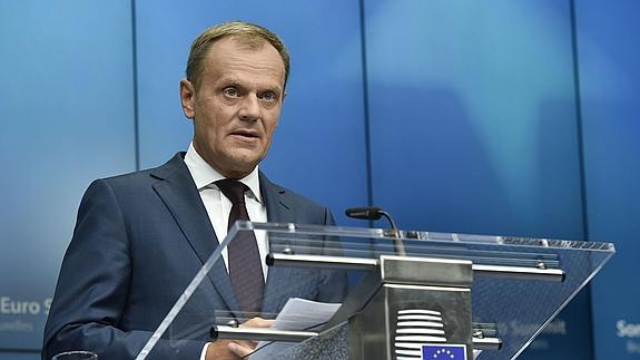 El presidente del Consejo Europeo, Donald Tusk.