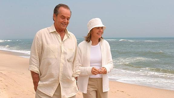 Jack Nicholson y Diane Keaton.  