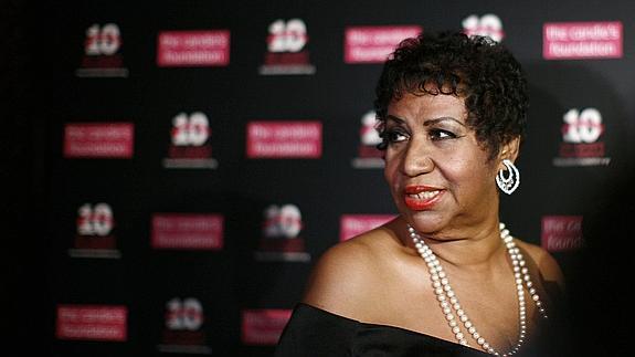 La cantante estadounidense Aretha Franklin.