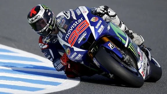 Lorenzo pilota en Motegi. 