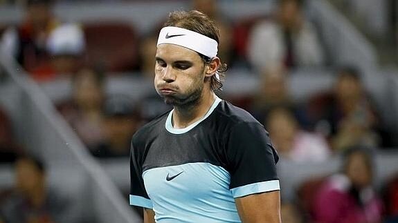 Rafa Nadal, durante la final ante Djokovic. 