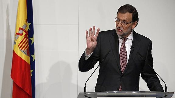 Mariano Rajoy, durante su intervención en un foro organizado por 'El Mundo'. 