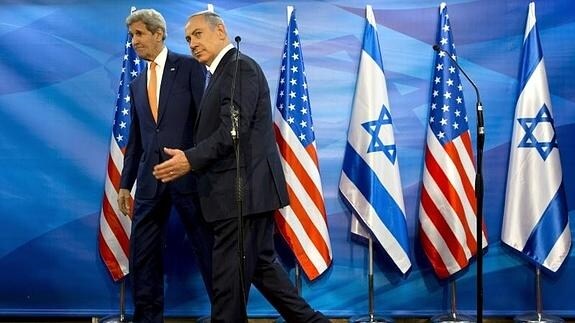 Kerry y Netanyahu.