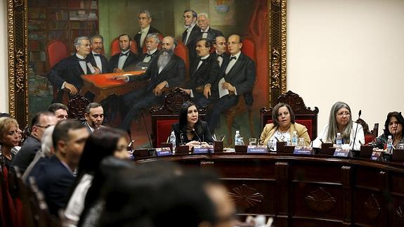 Sesión del Tribunal Supremo de Justicia de Venezuela.