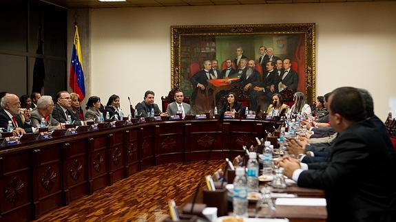 Reunión del Tribunal Supremo de Justicia de Venezuela.