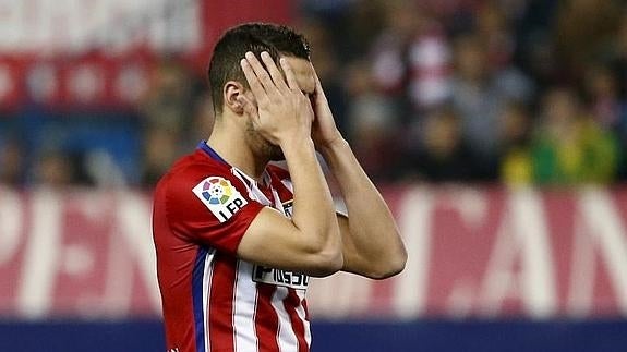 Koke, durante el partido. Reuters