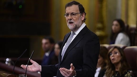 Rajoy, durante su intervención.