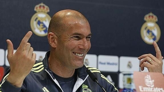 Zinedine Zidane, durante una rueda de prensa. 