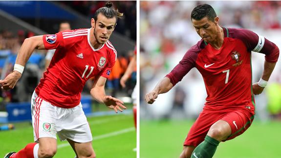 Gareth Bale y Cristiano Ronaldo. 