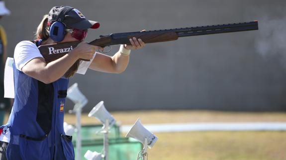 Fátima Gálvez, durante la prueba. 