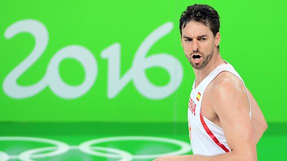 Pau Gasol, durante un momento del partido. 