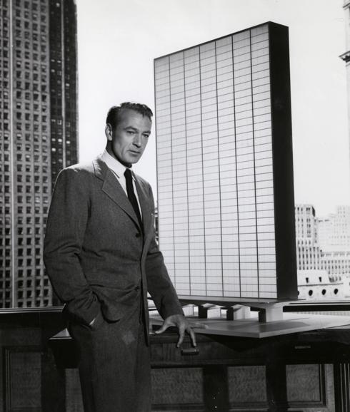 Un retrato de Gary Cooper, durante el rodaje de 'El manantial'.