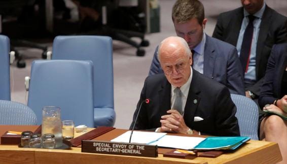 Staffan de Mistura, enviado especial de la ONU para Siria.