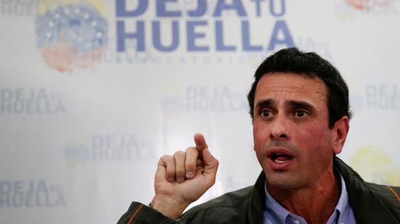 El líder opositor venezolano Henrique Capriles.