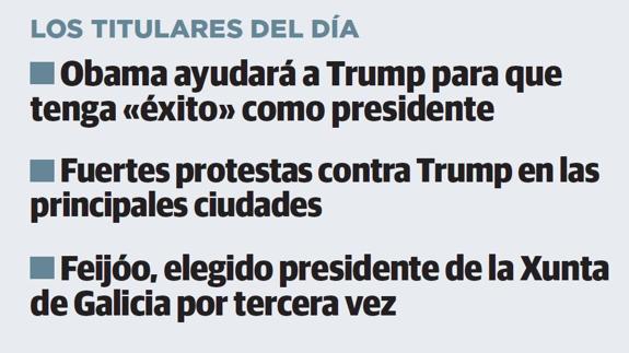 El jueves, en tres noticias