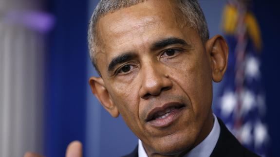 Barack Obama, durante una conferencia de prensa en la Casa Blanca.