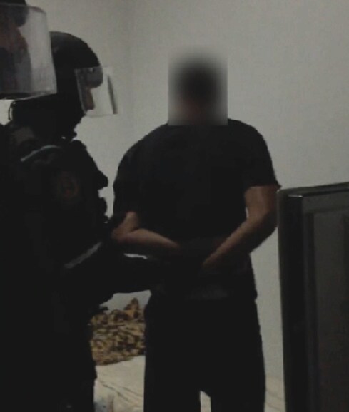 Momento de la detención en Las Palmas.