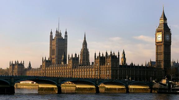 Vista general del Parlamento británico.