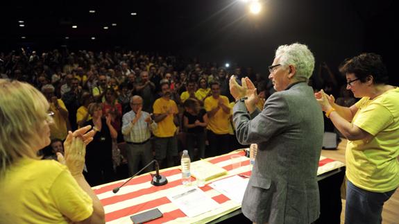 El juez Santi Vidal, en un acto de la Assemblea Nacional Catalana.