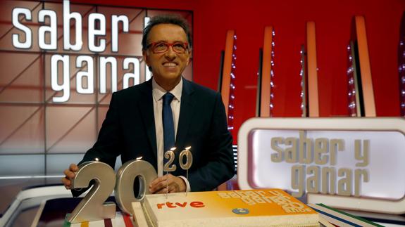 Jordi Hurtado celebra sus 20 años en 'Saber y ganar'. 