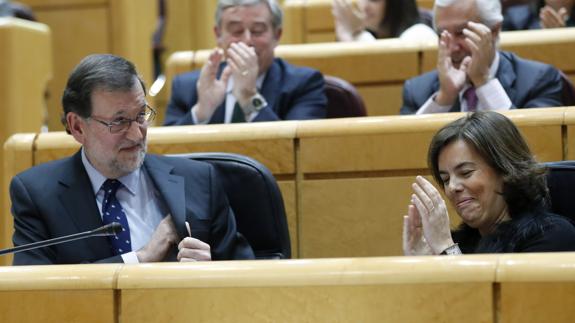 Rajoy y Sáenz de Santamaría.