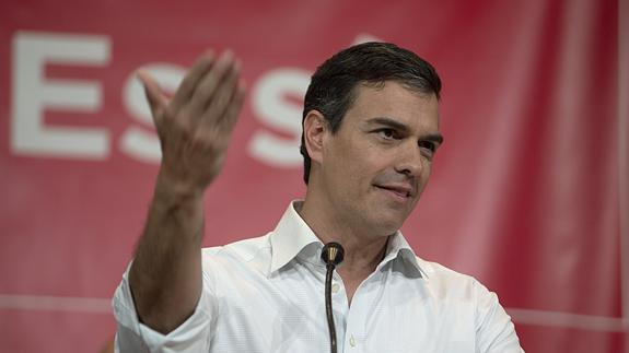 Pedro Sánchez, durante un acto en Granada.