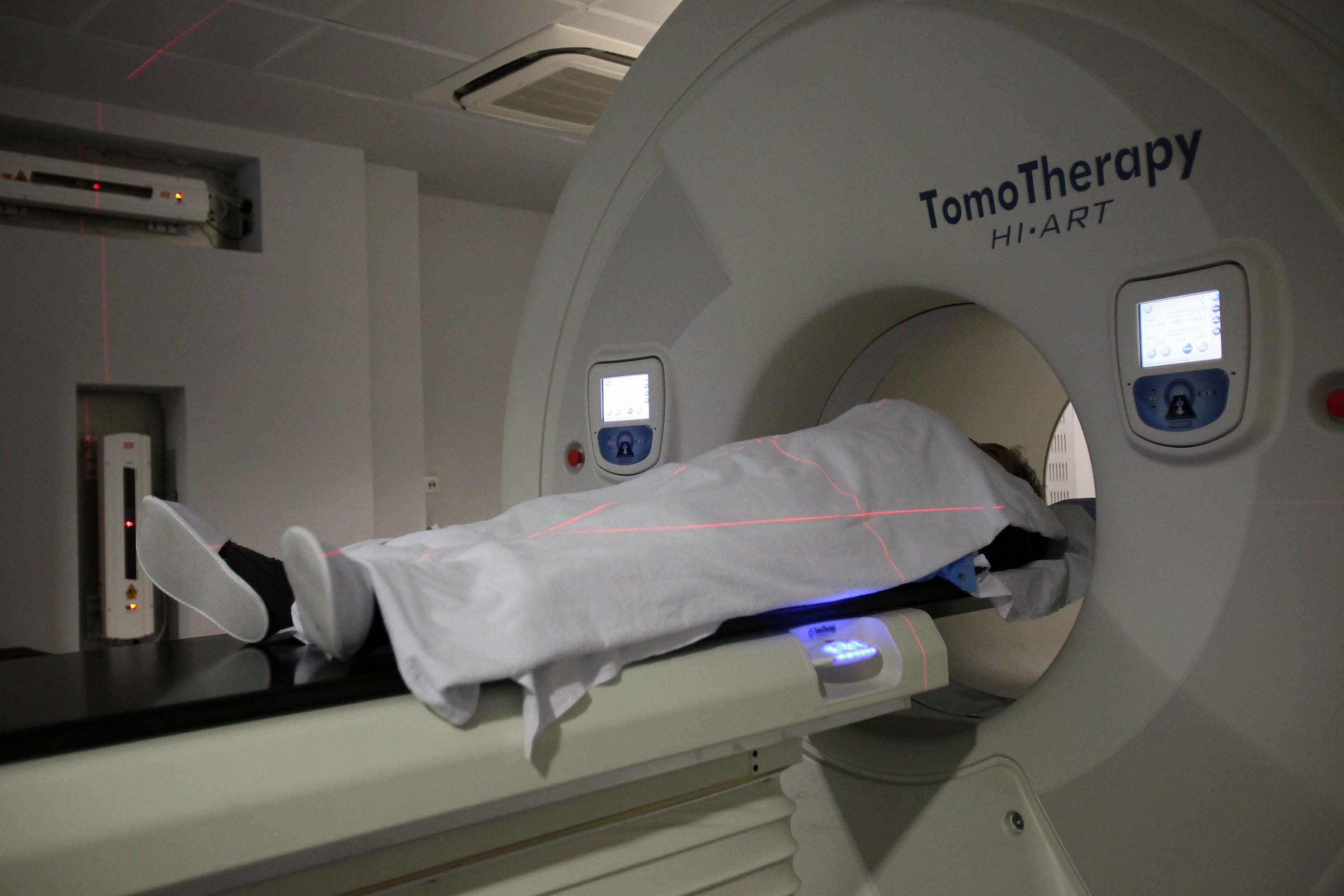 Máquina de radioterapia en el Instituto Oncológico de San Sebastian. 