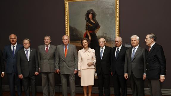 Inauguración de la exposición de la Hispanic Society en el Prado, el pasado 3 de abril.