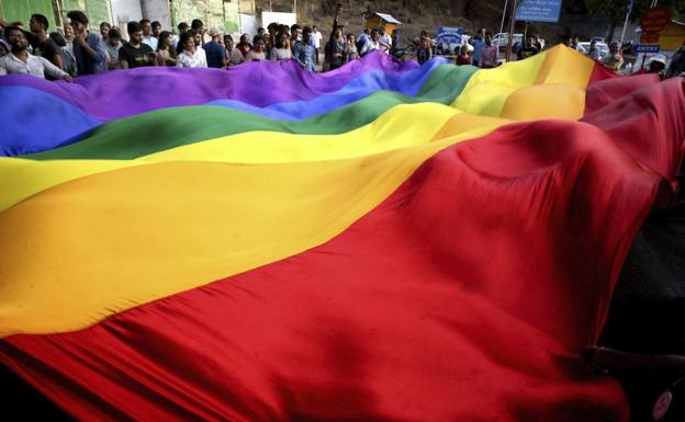 Desfile con motivo del Día Internacional contra la Homofobia y la Transfobia. 