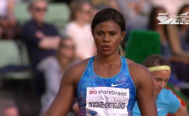 Blessing Okagbare, antes del salto