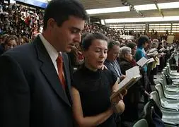 Una asamblea anterior de los testigos de Jehová en Vitoria. /J. Montes