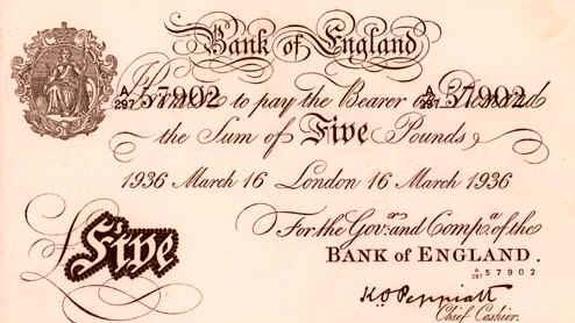 Las libras falsas del equipo de Bernhard podían confundir al especialista más avezado.