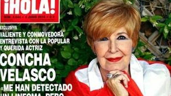 La actriz Concha Velasco, en la portada de '¡Hola!'