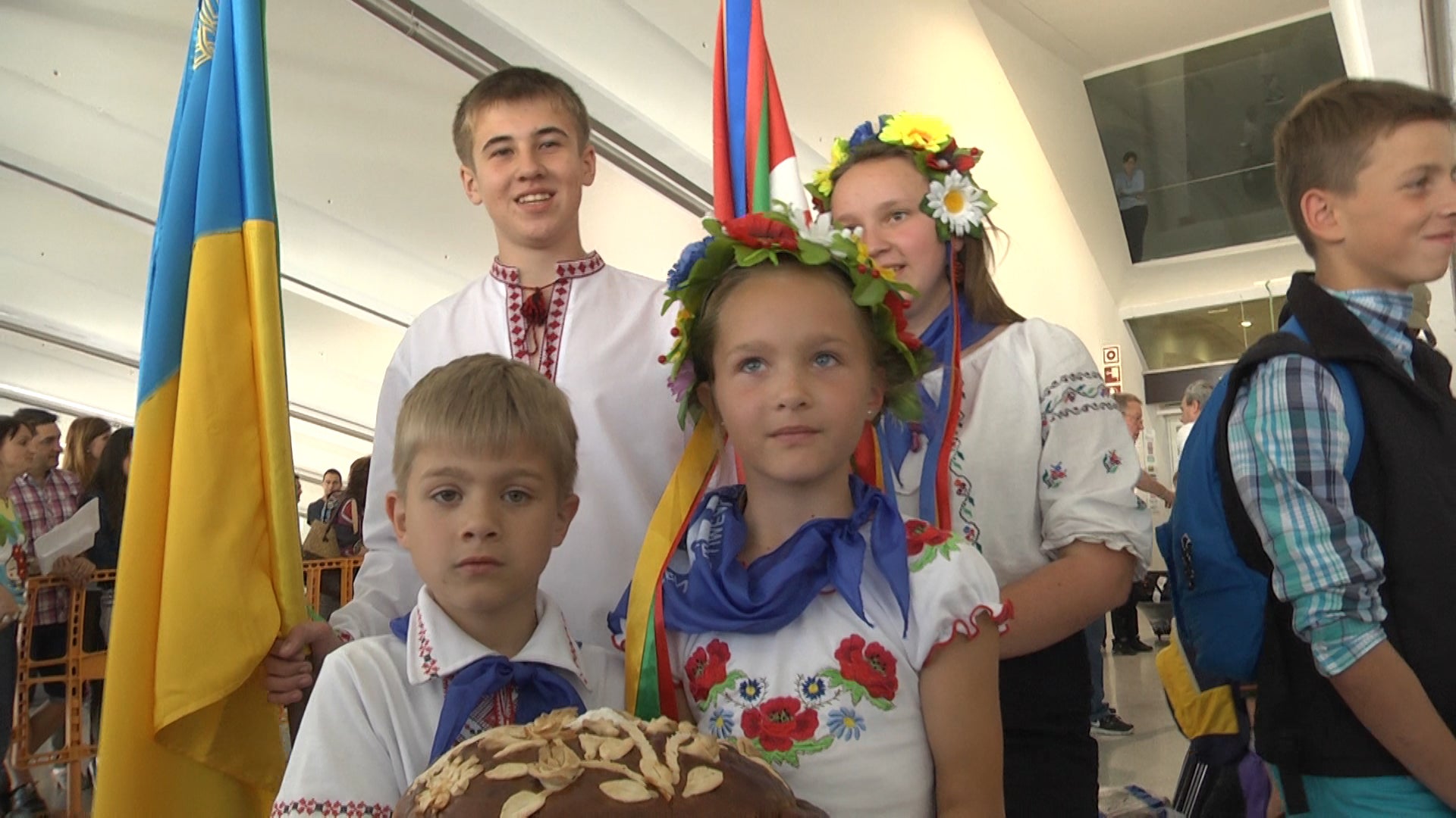LLegada de los niños de Chernobil.