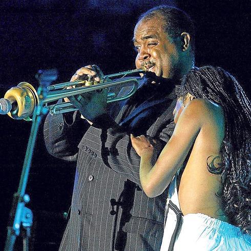 El trompetista Terell Stafford, en su actuación junto a Buika en Mendizorroza, hace siete años. 