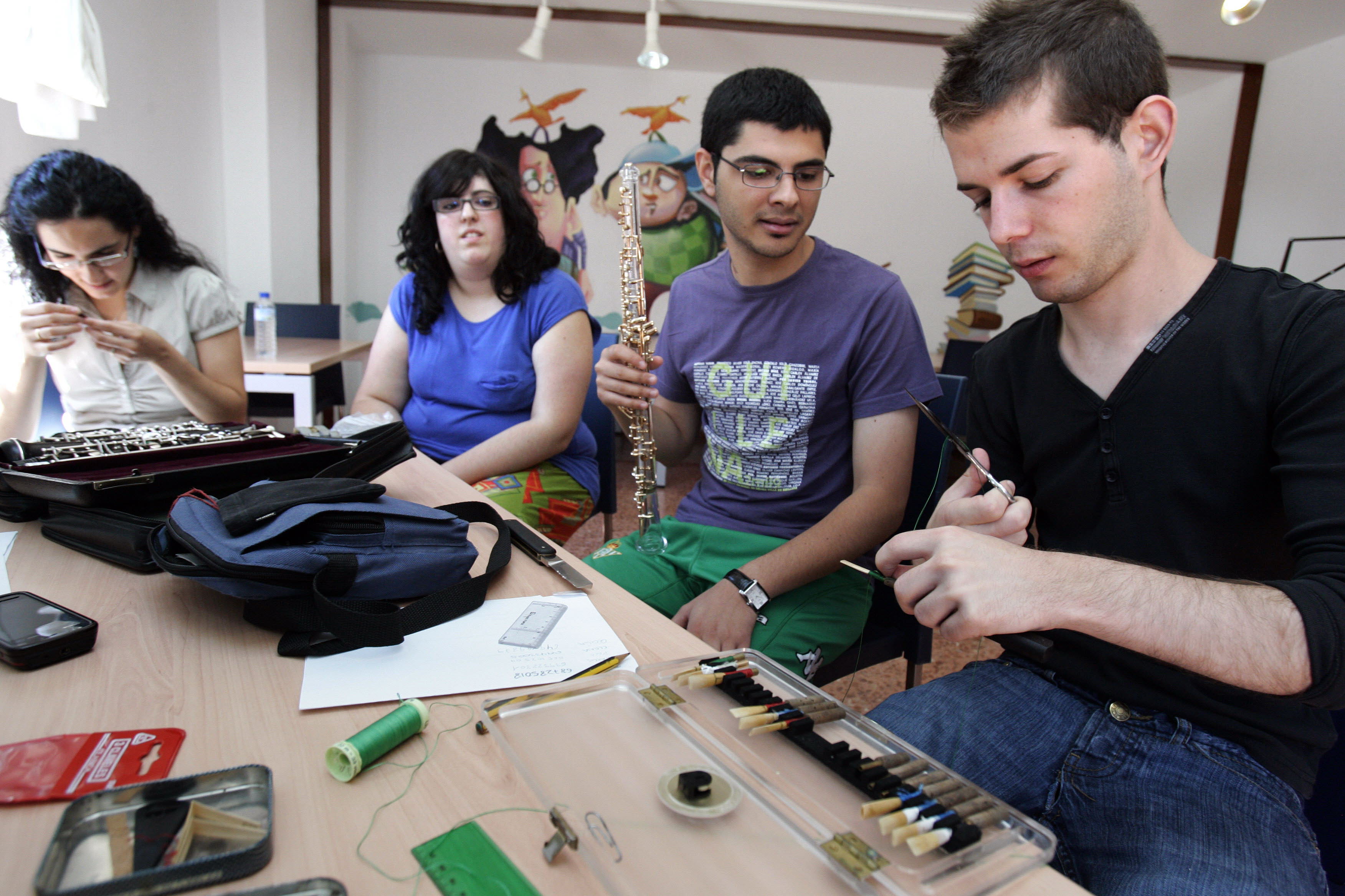 Una de las actividades que organizaba el Ateneo eran los cursos de verano de formación musical en el albergue. 
