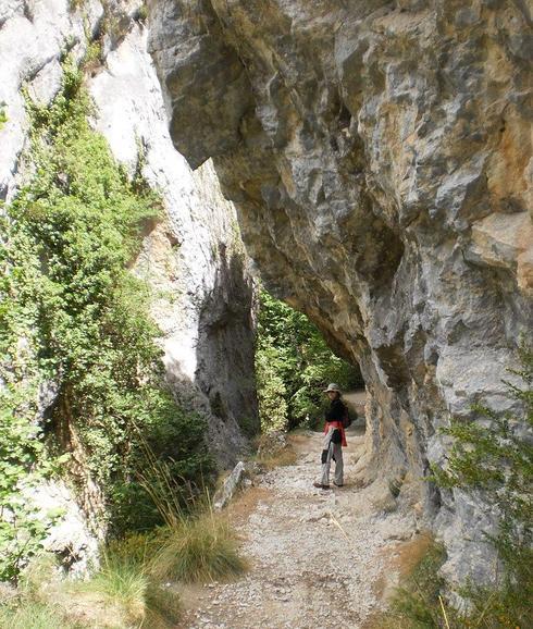 Ruta de entrada al desfiladero del río Purón.