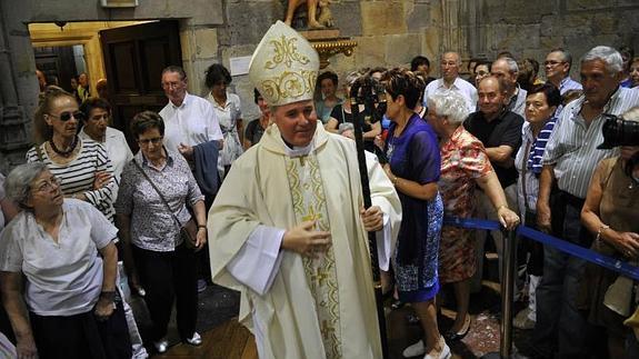 Mario Iceta, en la misa de esta mañana.