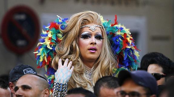 Una 'drag queen' en Madrid.