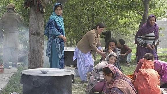 Los habitantes del valle del río de Hunza.