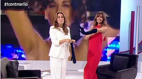 Toñi entrevistó a Mariló Montero en su nuevo programa. 