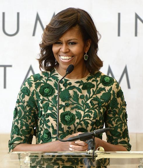 Michelle Obama en la inauguración del Anna Wintour Costume Center.