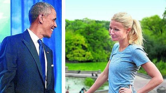 Obama y Paltrow han demostrado tener buena sintonía. 