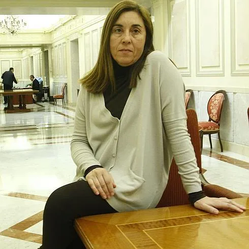 Maite Berrocal, en el Ayuntamiento de Vitoria  