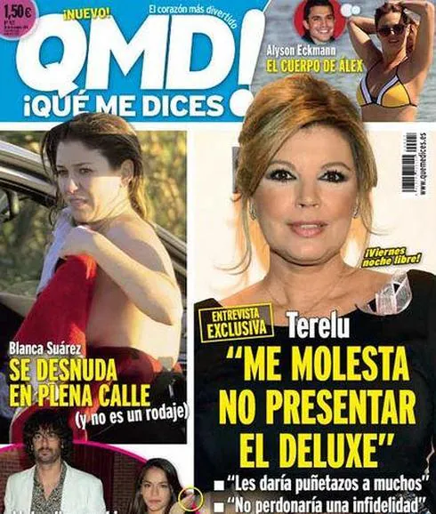 Blanca Suárez, pillada en la portada de la revista '¡Qué me dices!'